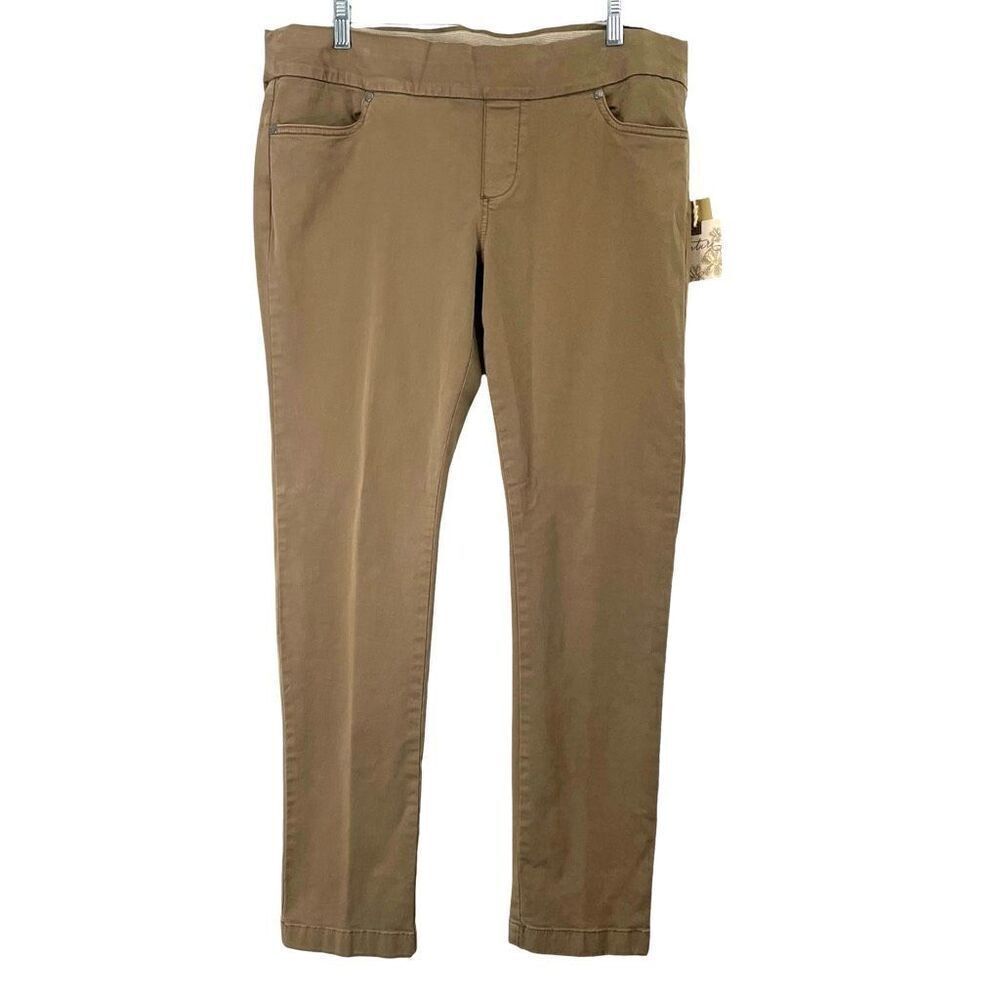 NEW Aventura‎ organic cotton Liz jeggings pants Size 12 brown
